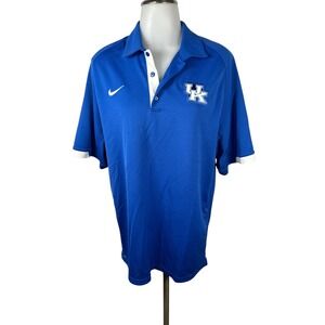 Men's Nike Dri-FIT University of Kentucky Wildcats Polo Shirt Size Medium Blue